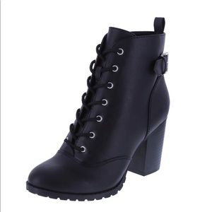 Brash lace up combat boots